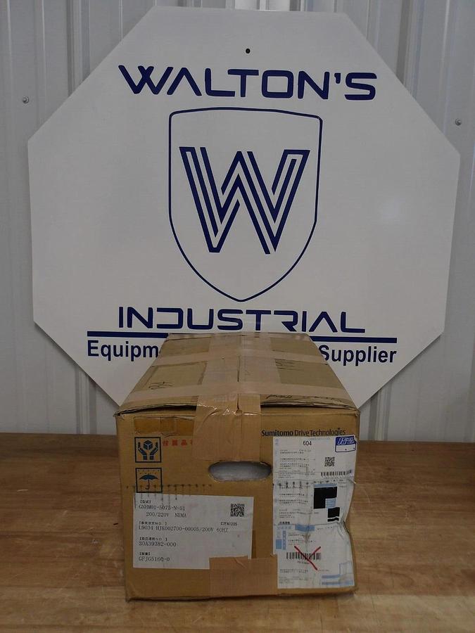 SUMITOMO GNHM01-5075-N-51 GEAR DRIVE, RATIO 51:1, 1/8 HP, #3171102G NIB