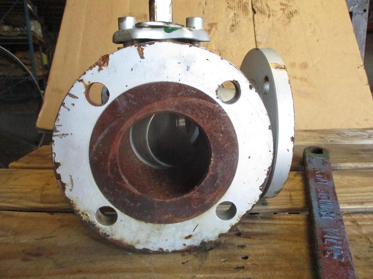 Used KTM 3" STEEL 3-WAY BALL VALVE, #6251100J NEW