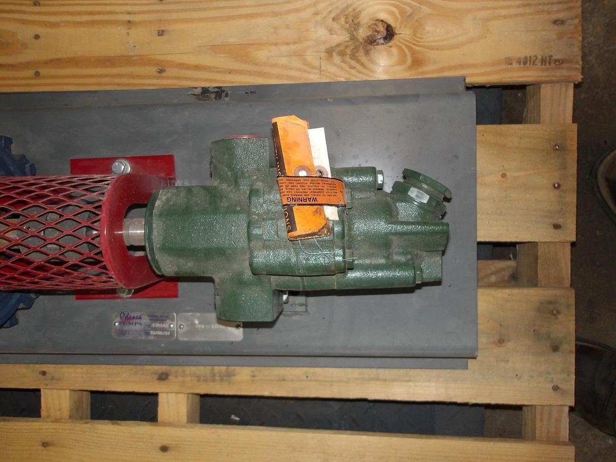 Used ROPER 1-1/2" PUMP W/ 5 HP MOTOR, #11111108GJW NEW