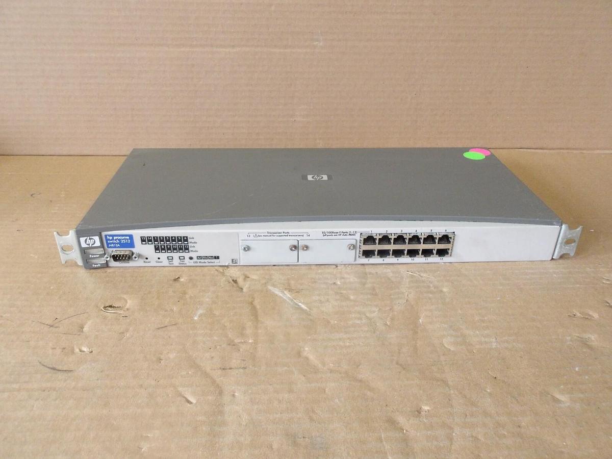 Used HEWLETT PACKARD J4812A PROCURVE SWITCH, #79825G USED