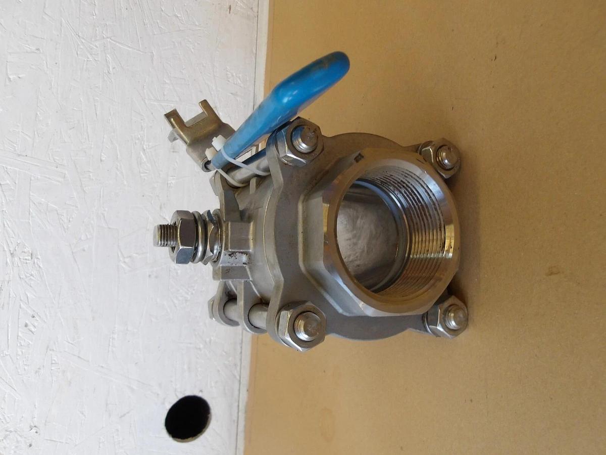 Used BONONI 2-1/2" S/S BALL VALVE, #671230G NEW