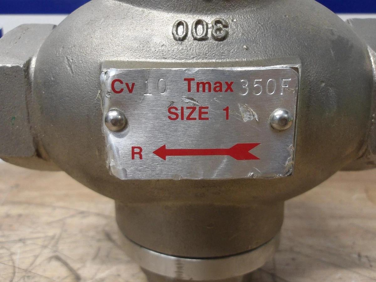 Used WARREN 1" S/S GLOBE VALVE, #61937G NEW