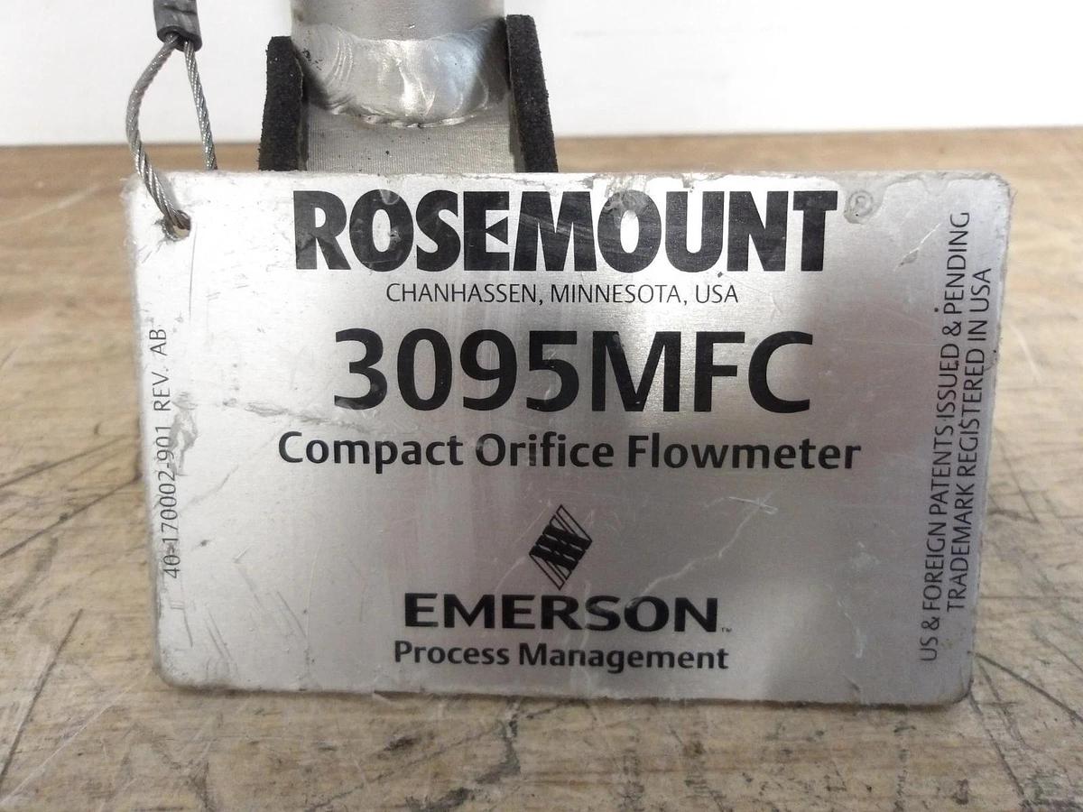 Used ROSEMOUNT 3095MFC ORIFICE FLOW METER 1", #828851G NEW