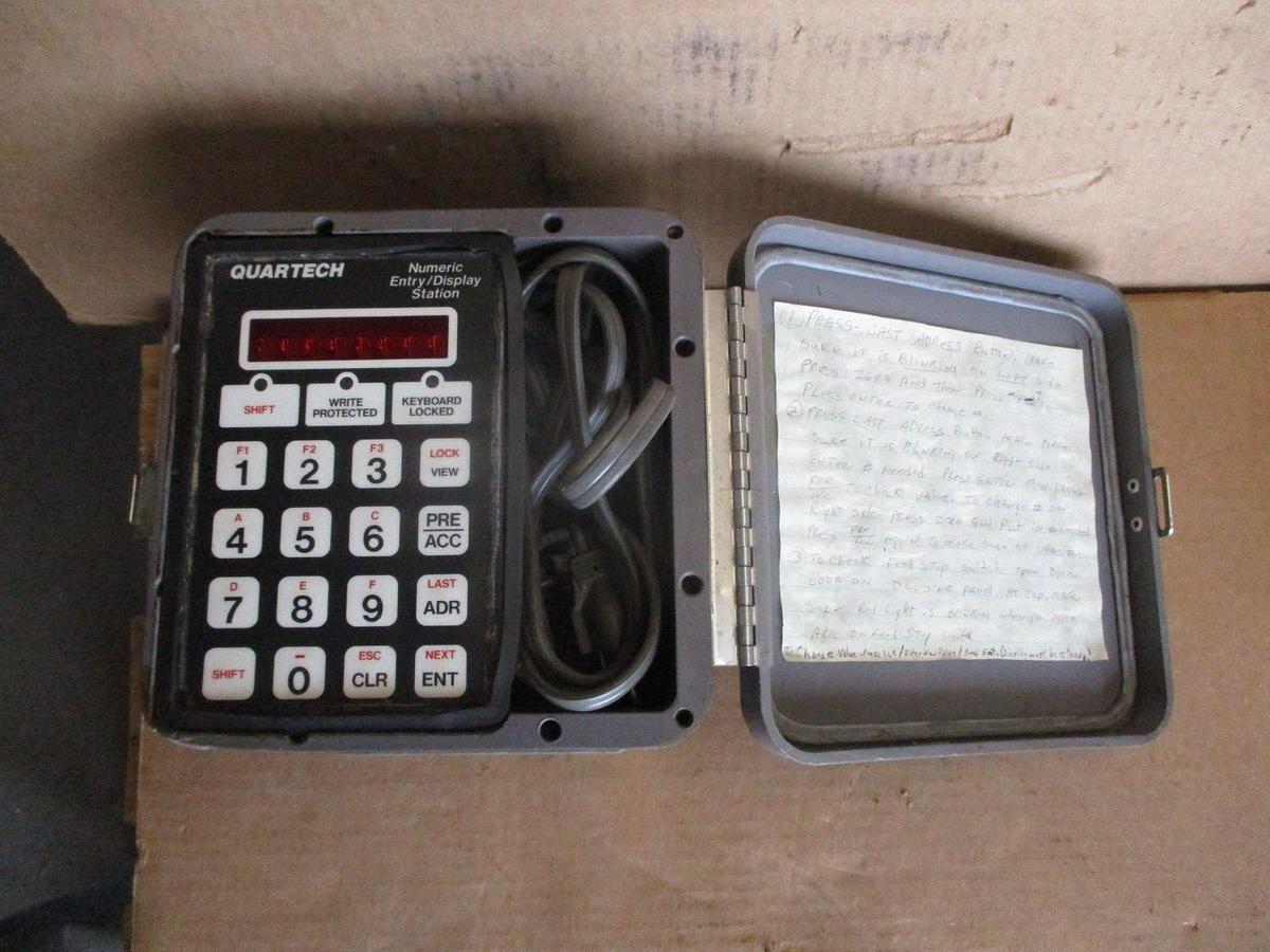 Used QUARTECH NUMERIC ENTRY / DISPLAY STATION 115 V, #4251016J USED