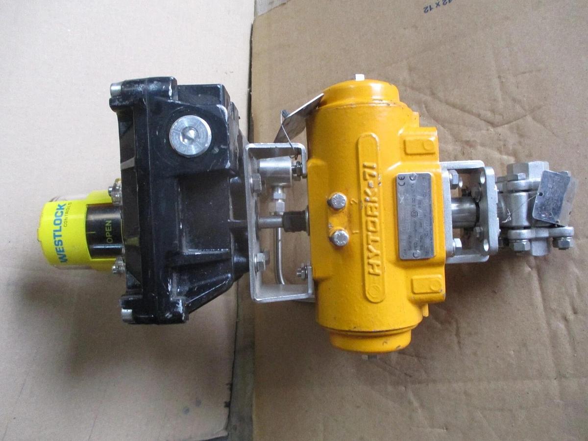 Used FLOW-TEK 1/2" STAINLESS CONTROL VALVE W/ ACTUATOR, #68840J NEW