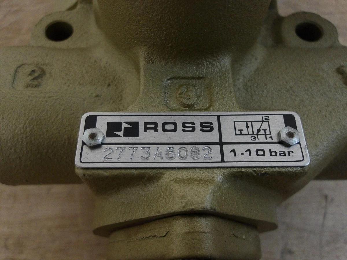 ROSS 2773A6082 3-WAY PNEUMATIC SOLENOID VALVE 1", #320907G NEW