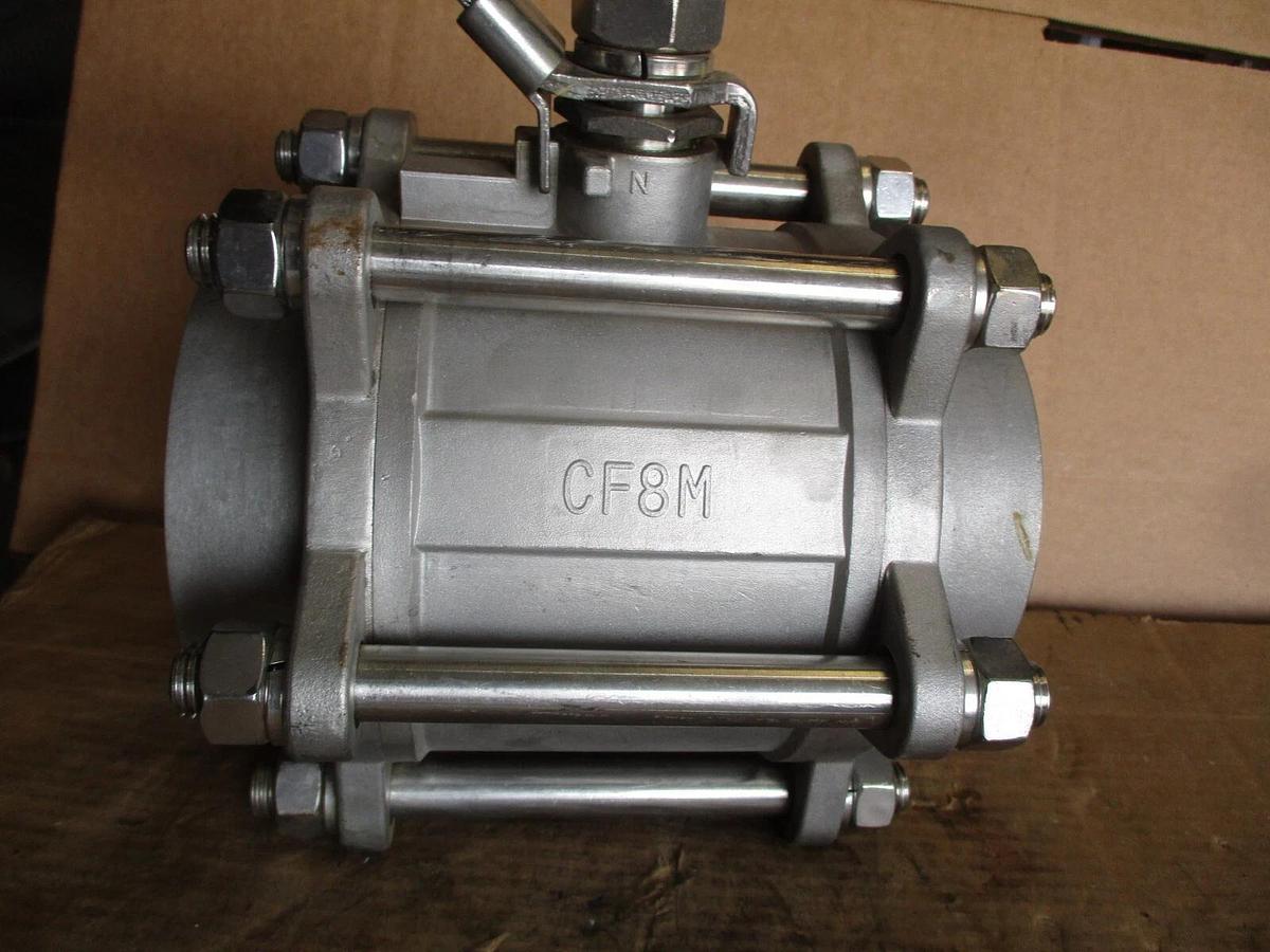 Used SVF 4" STAINLESS SOCKET WELD BALL VALVE, #717333J NEW