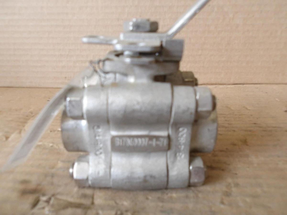 Used CHAODA 3/4" S/S BALL VALVE (THREADED) #812105G NEW
