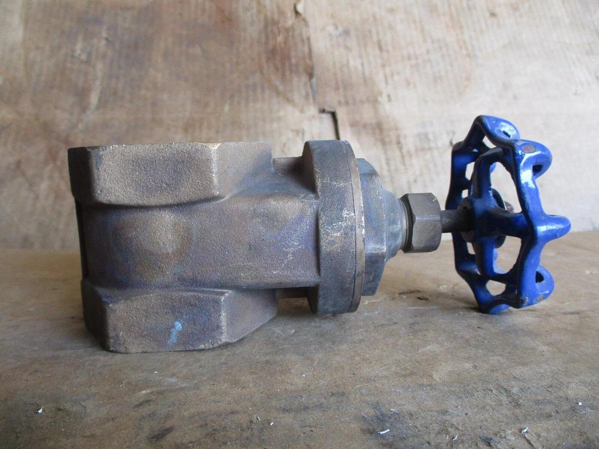 Used FORTUNE 2" BRASS GATE VALVE, #917356J NEW