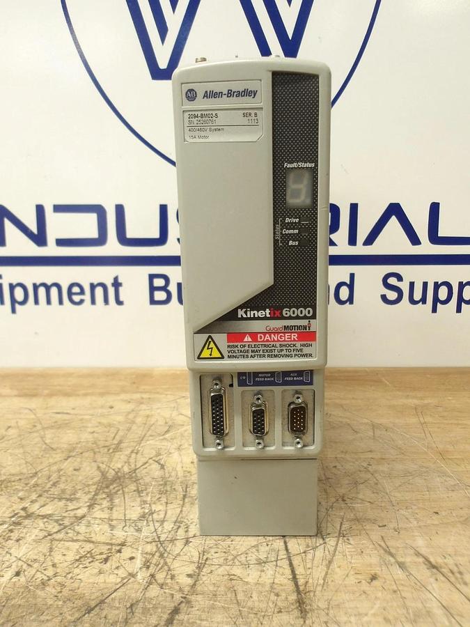 Used ALLEN BRADLEY 2094-BM02-S KINETIX 6000 AXIS, #4301144G PARTS ONLY