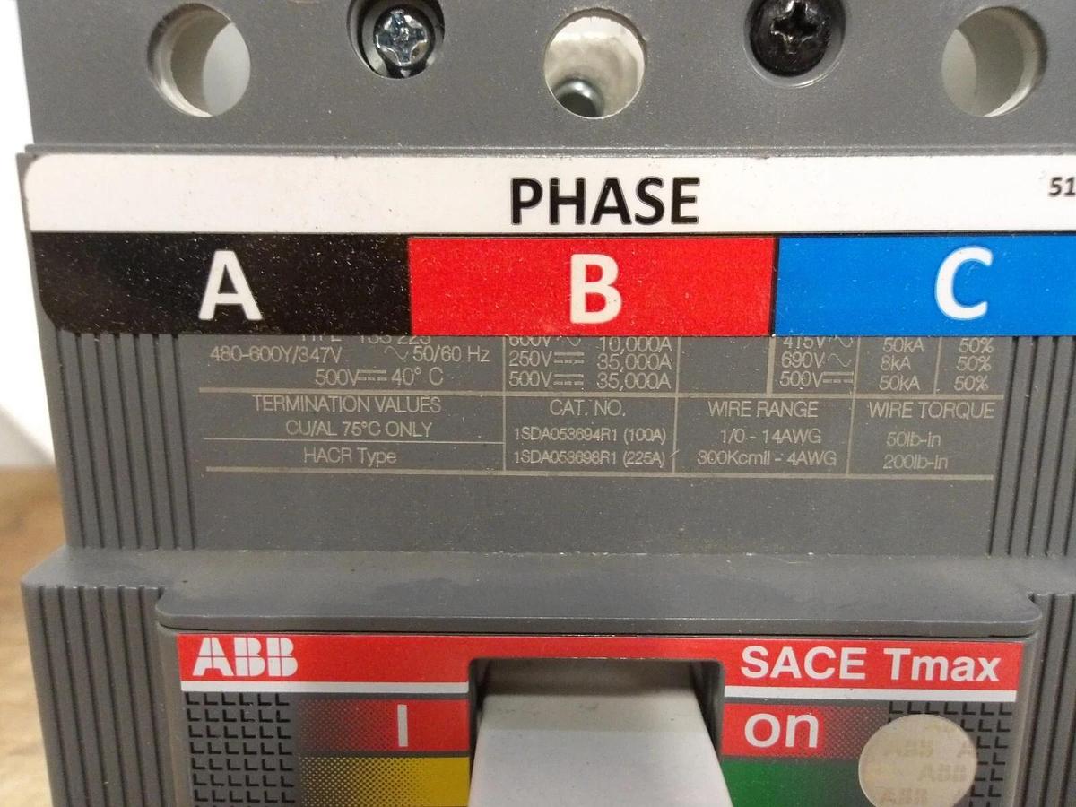 ABB SACE T3S225 60 AMP SWITCH, #641153G NIB