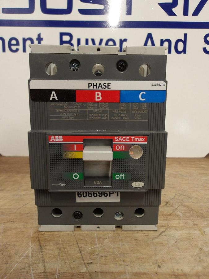ABB SACE T3S225 60 AMP SWITCH, #641153G NIB