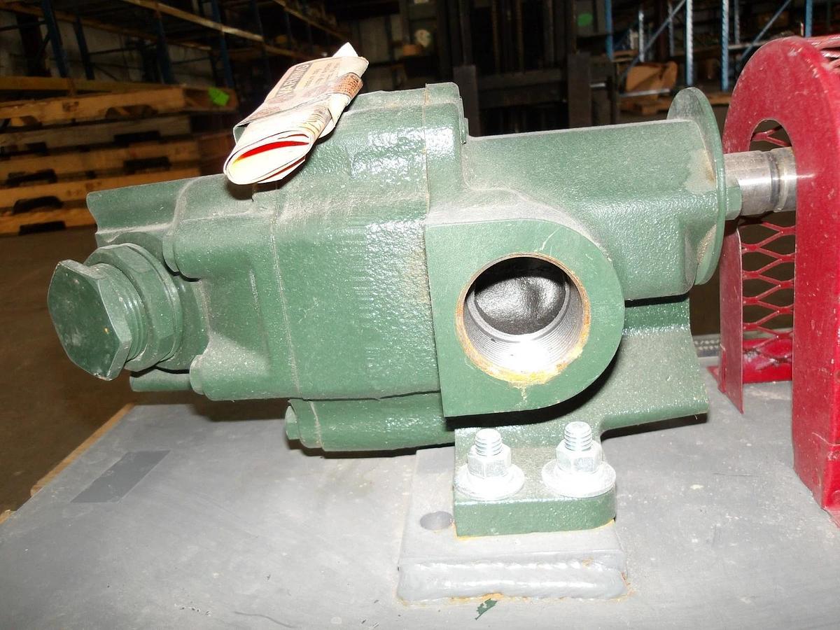 Used ROPER 1-1/2" PUMP W/ 5 HP MOTOR, #11111058GJW NEW