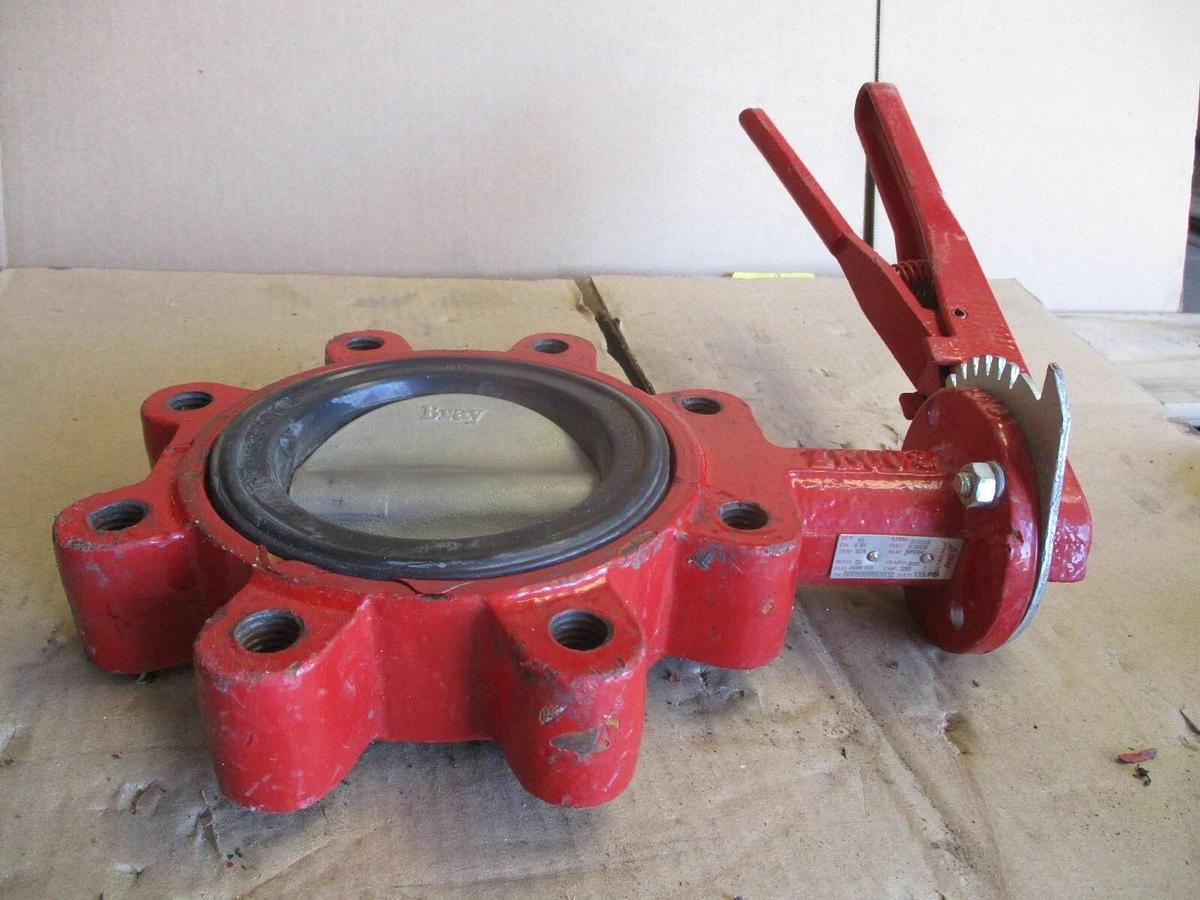 Used BRAY 4" BUTTERFLY VALVE, #67145J USED