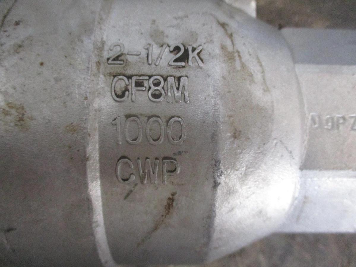 Used FNW 2-1/2" STAINLESS BALL VALVE, #35242J NEW