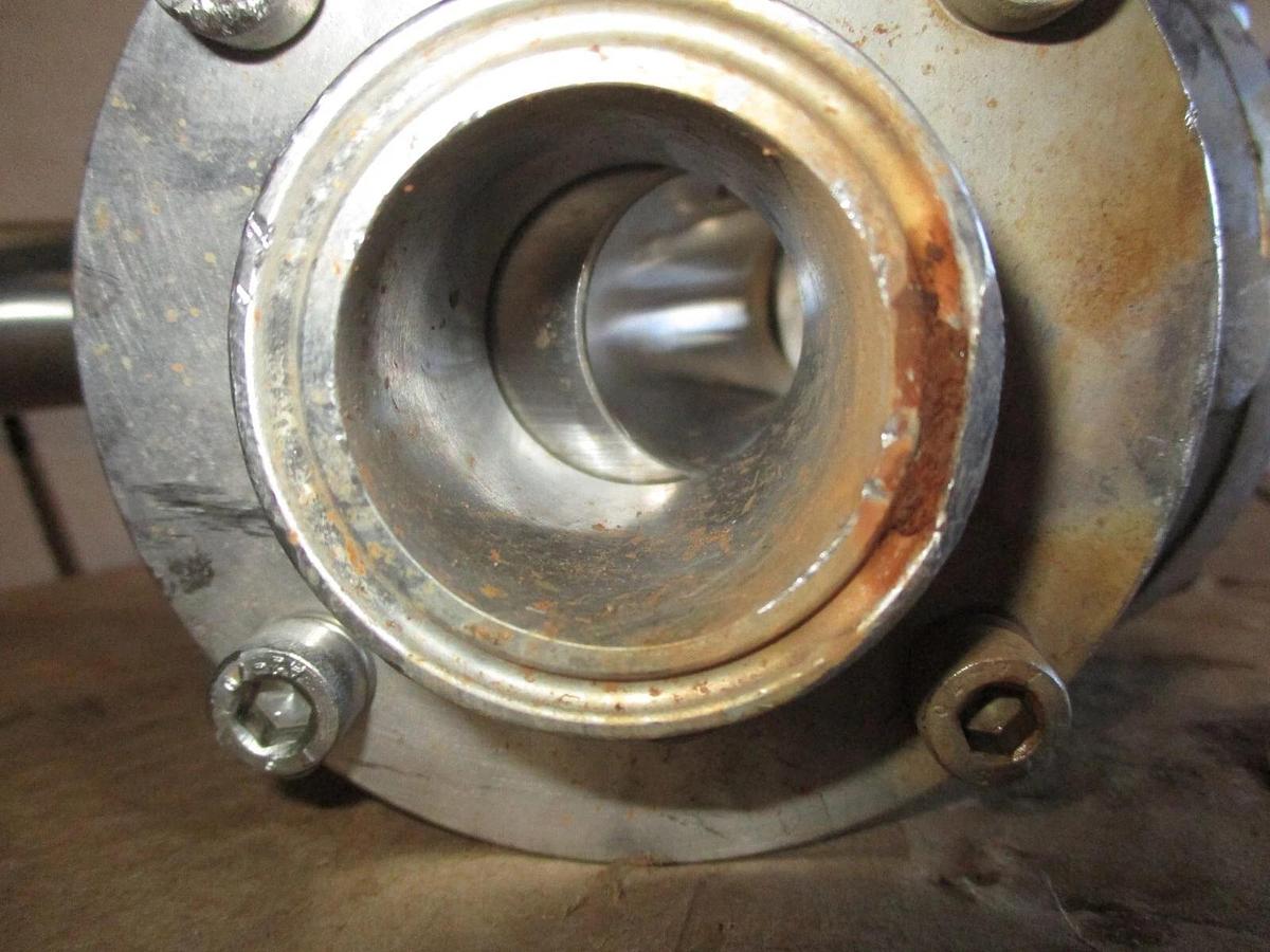 Used HYGIENIC PIGGABLE 3-WAY STAINLESS 1-1/2" DIVERTER VALVE W/ ACTUATOR, #971037J