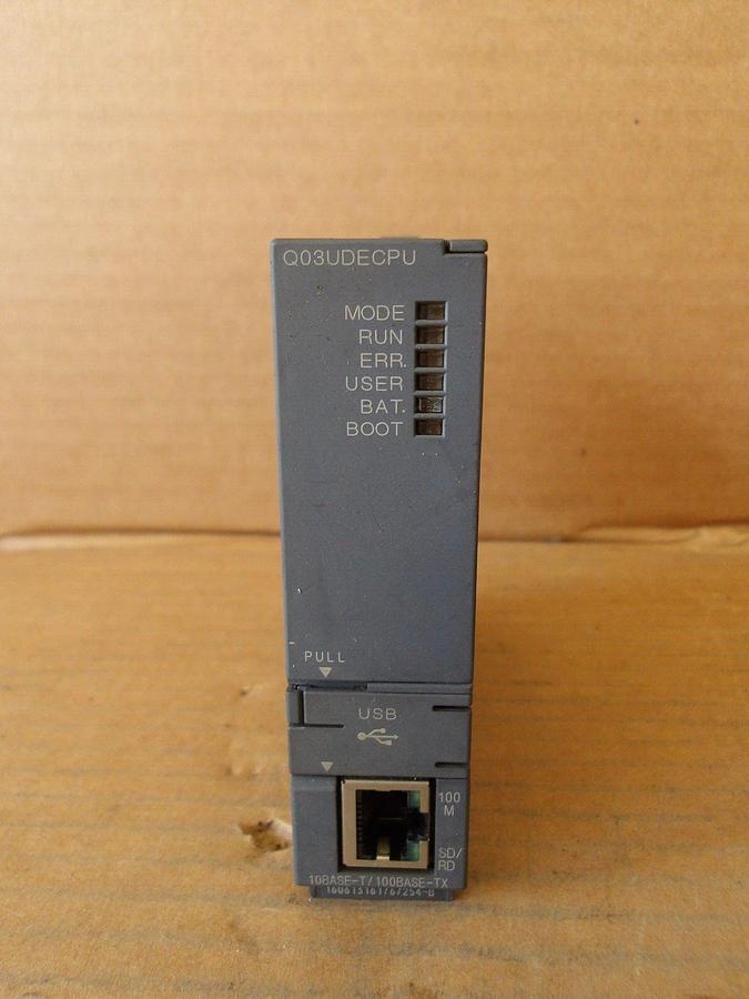 Used MITSUBISHI Q03UDECPU LOGIC CONTROLLER, #1111305G USED