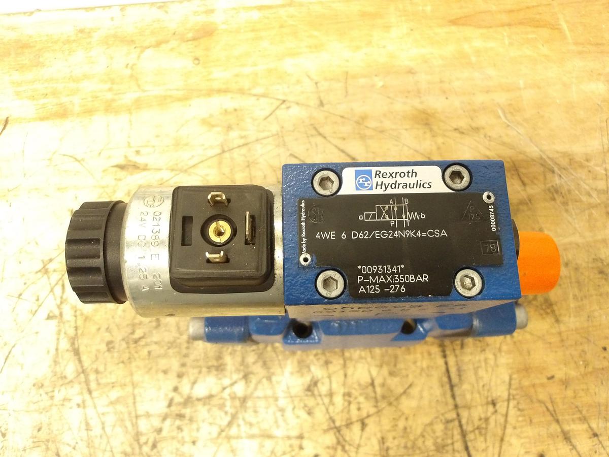 Used REXROTH 4WE-6-D62/EG24N9K4-CSA DIRECTIONAL VALVE