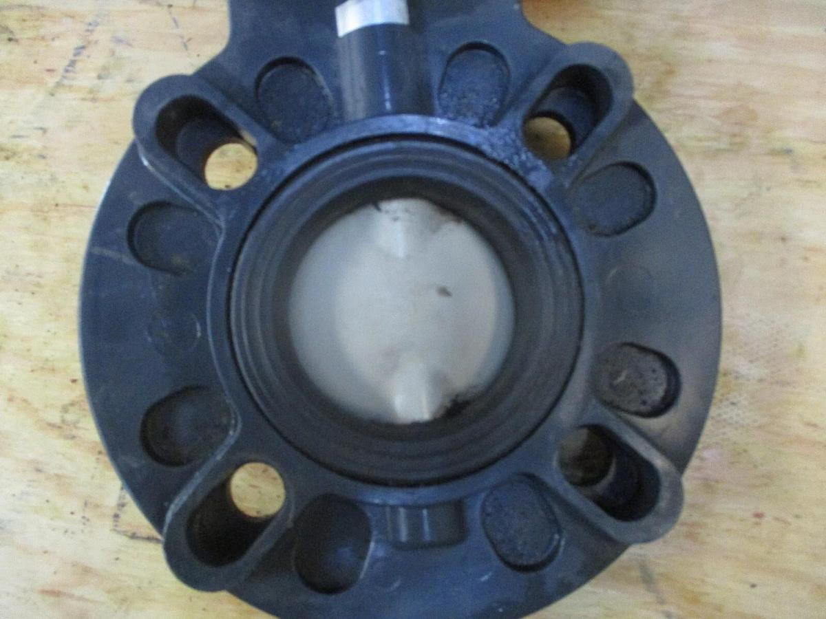 Used ASAHI 3" PVC BUTTERFLY VALVE, #1171018J USED