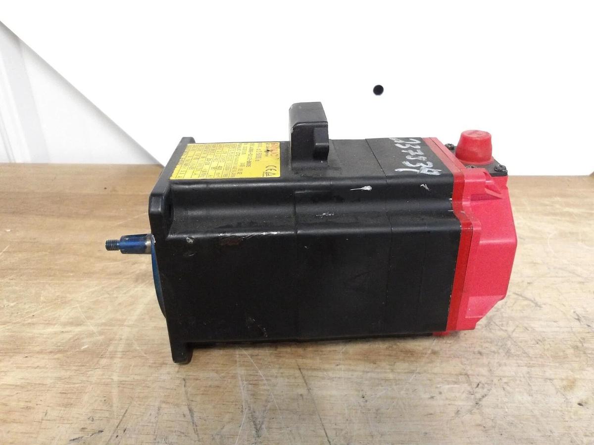 Used FANUC A06B-0212-B605 AC SERVO MOTOR, 4000 RPM, #5141053G REMANUFACTURED