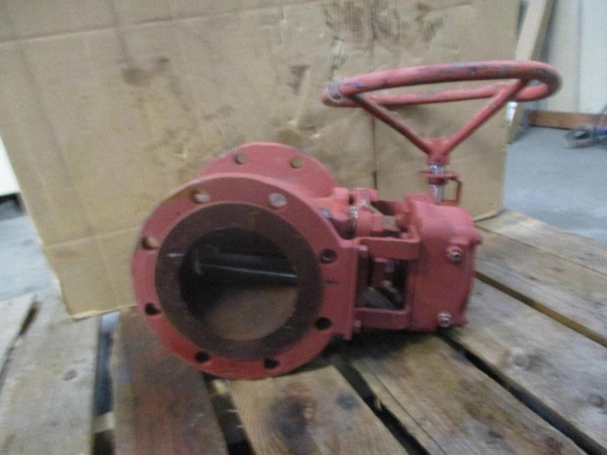 Used DURCO 6" STEEL PLUG VALVE, #625133J NEW
