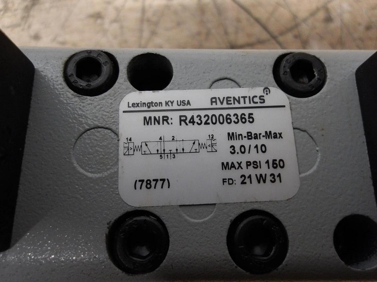 AVENTICS R432006365 PNEUMATIC SOLENOID DIRECTIONAL VALVE, #56952G NIB