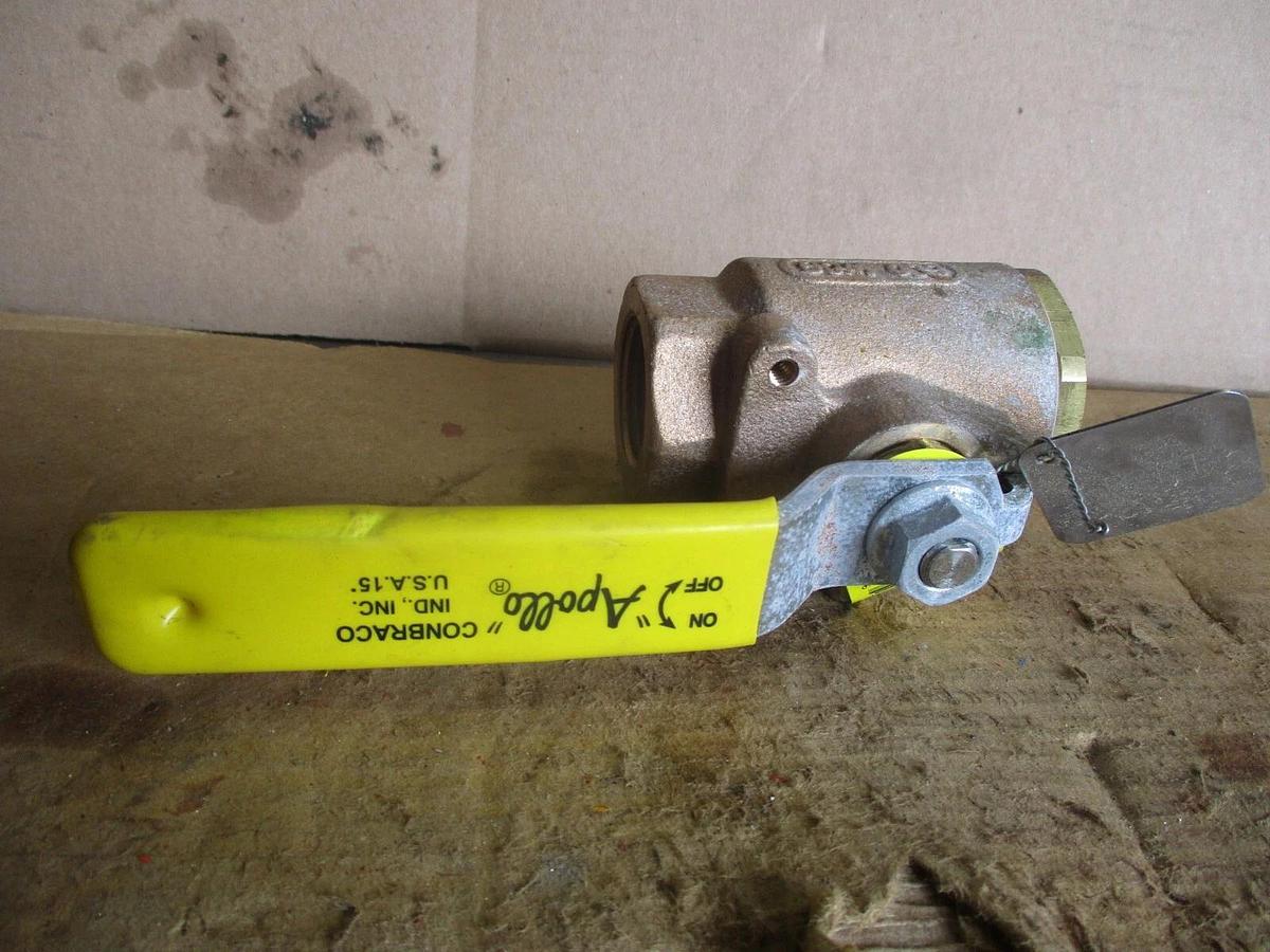 Used APOLLO 1" BRONZE BALL VALVE, #681136J NEW