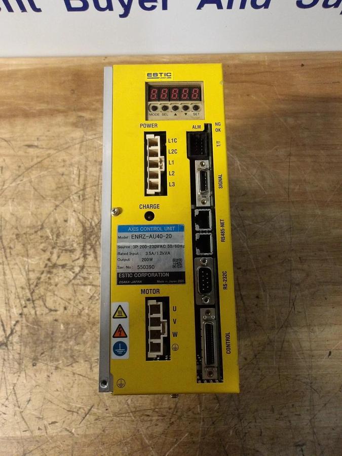 Used ESTIC ENRZ-AU40-20 AXIS CONTROL UNIT, #1217 USED