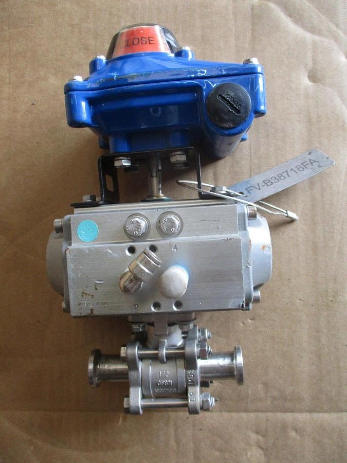 Used KI 1" STAINLESS CONTROL BALL VALVE, #410426J USED