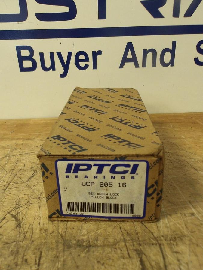 IPTCI UCP20516 PILLOW BLOCK BEARING 1" BORE, #7271057G NIB