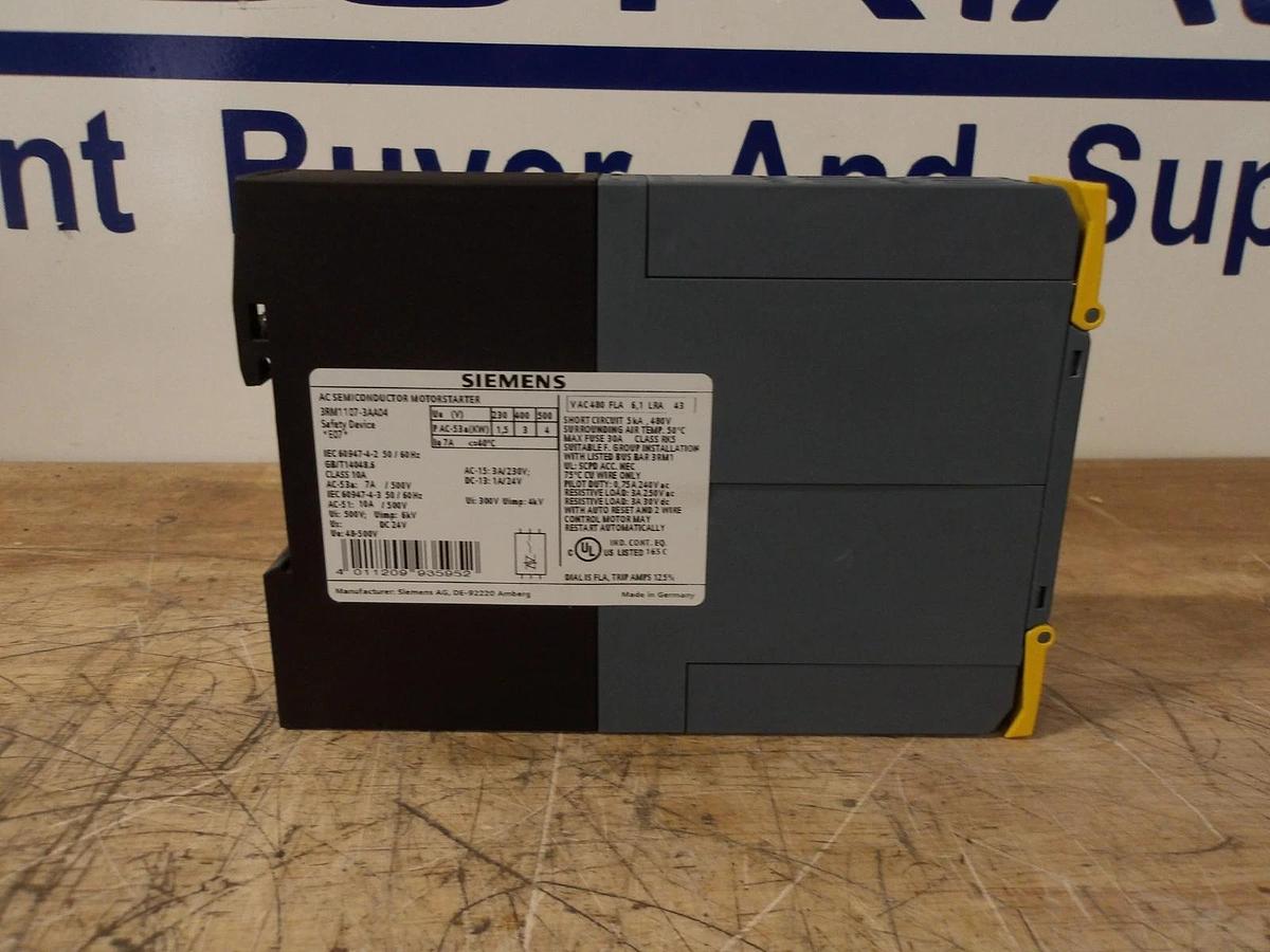 SIEMENS SIRIUS 3RM1107-3AA04 SEMICONDUCTOR MOTOR STARTER, #58257G NIB