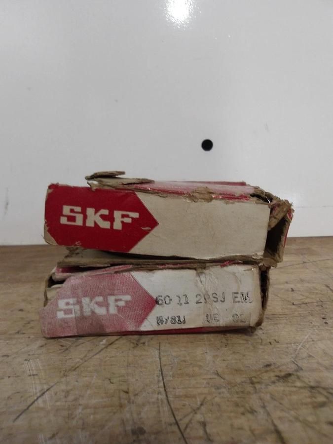 Used SKF 6011 SPSJEM SEALED BEARING (LOT OF 2) #98238G NEW