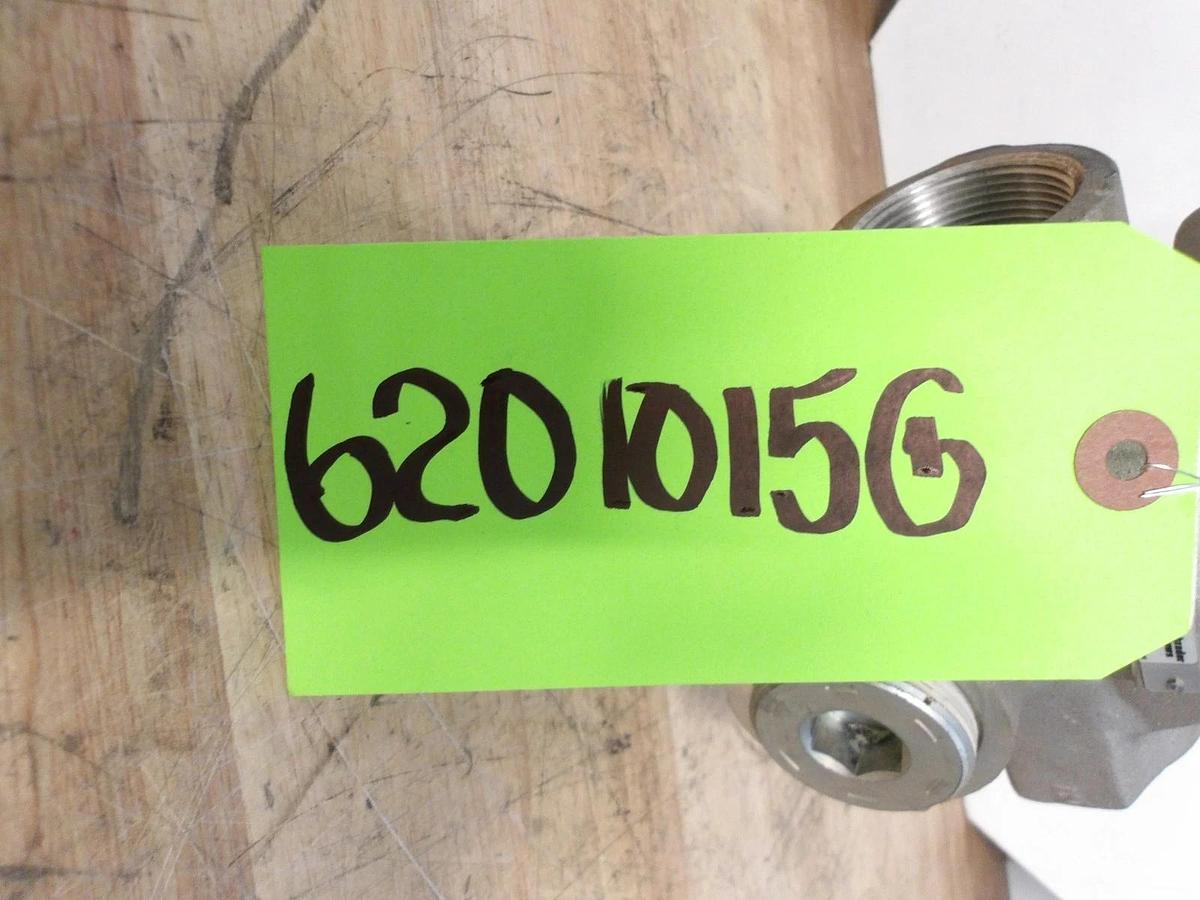 Used PARKER N3259E04653F PNEUMATIC SOLENOID VALVE 1-1/2", #6201015G NEW