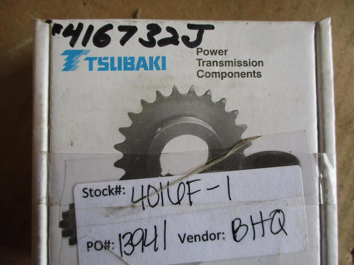 TSUBAKI H4016F-1 ROLLER CHAIN SPROCKET (LOT OF 2), #416732J NIB