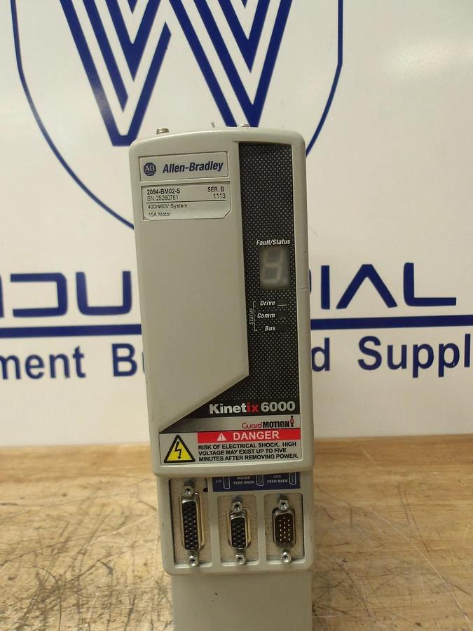 Used ALLEN BRADLEY 2094-BM02-S KINETIX 6000 AXIS, #4301144G PARTS ONLY