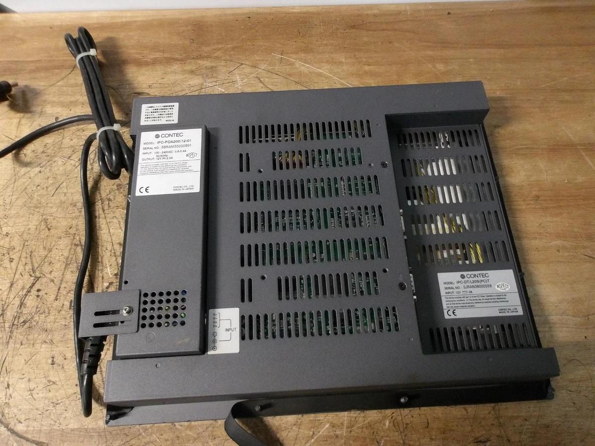 Used CONTEC IPC-POA200/12-02 IPC MONITOR, #1217155G USED (AS IS)