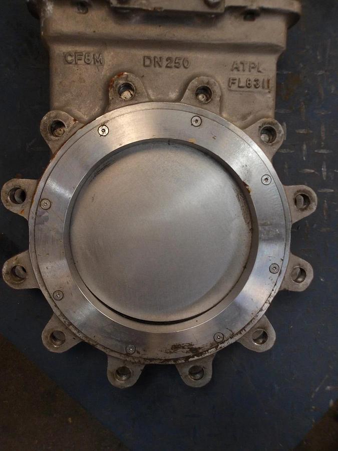 Used ORBINOX 10" S/S KNIFE GATE VALVE BT-22, #51328G NEW