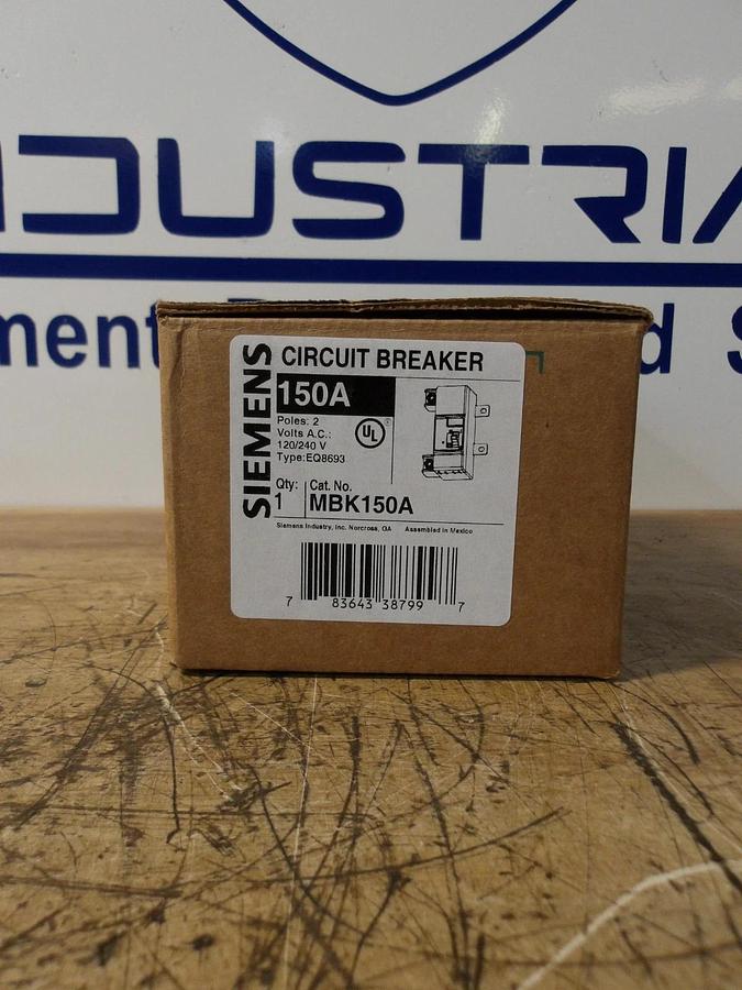 SIEMENS 150 AMP BREAKER MBK150A, #123941G NIB