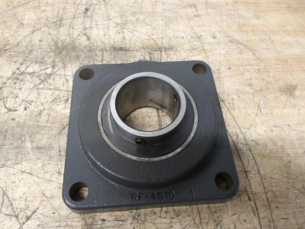 Used BROWNING RF-4510/VS-235 FLANGE MOUNTED BEARING 2-1/4", #8121054G NEW