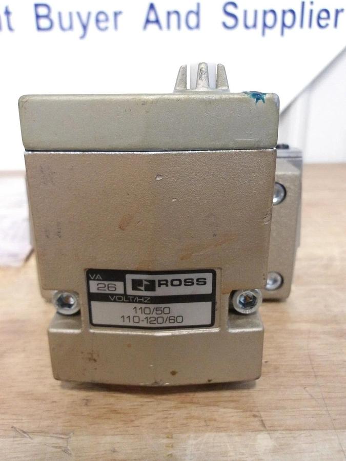 Used ROSS W707708331 PNEUMATIC SOLENOID VALVE, #371135G REMANUFACTURED