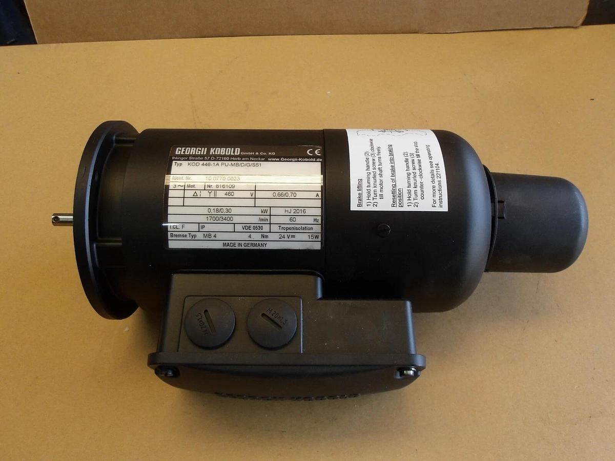 Used GEORGII KOBOLD KOD446 ELECTRIC MOTOR, #4231046G NEW