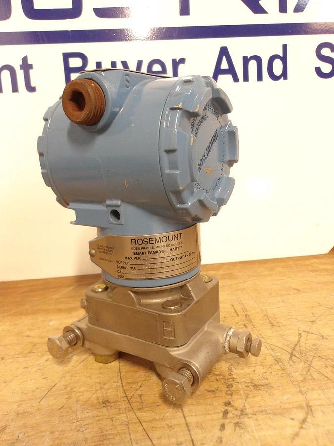 Used ROSEMOUNT 3051 PRESSURE TRANSMITTER, #92305G NEW