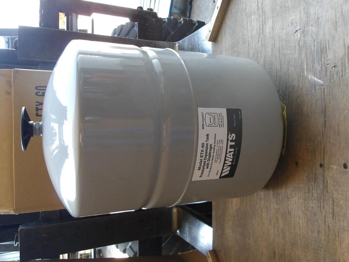 Used WATTS ETX-60 HOT WATER EXPANSION TANK 12 GAL, #8201015G NIB