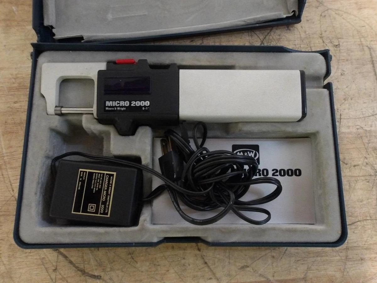 Used MOORE & WRIGHT MICRO 2000 ELECTRONIC MICROMETER M2001, #814934G USED