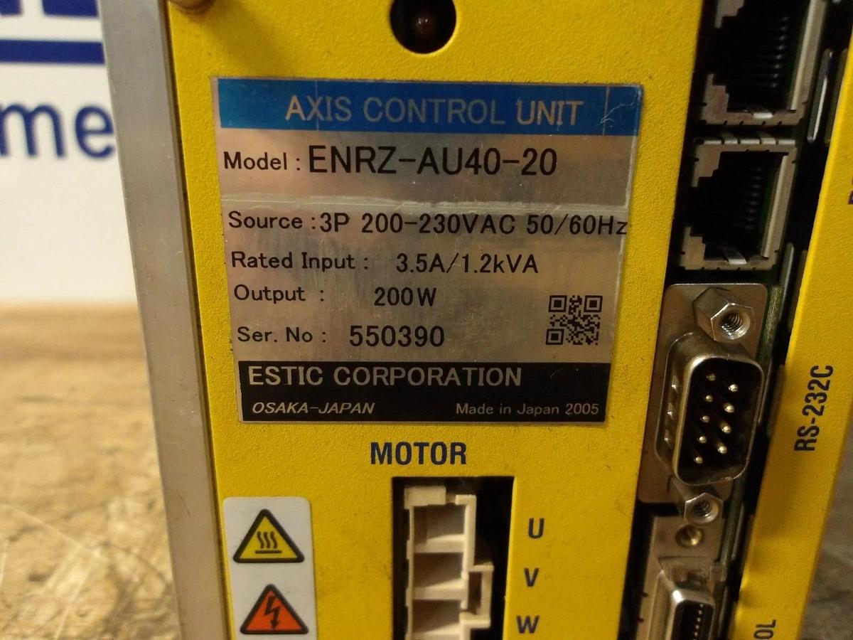 Used ESTIC ENRZ-AU40-20 AXIS CONTROL UNIT, #1217 USED