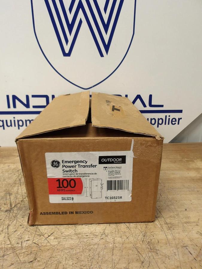 GE 100 AMP POWER TRANSFER SWITCH 120-240 V, DOUBLE THROW, #581042G NIB