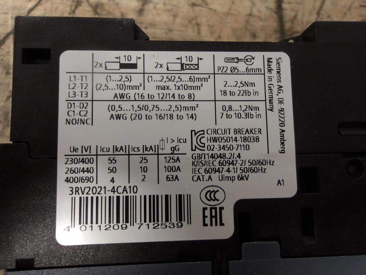 SIEMENS 16/22 AMP BREAKER, #7131006G NIB