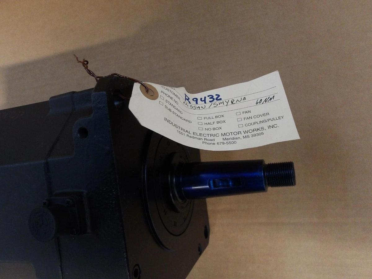 Used FANUC A06B-0247-B605 AC SERVO MOTOR, 3000 RPM, #528850G REMANUFACTURED