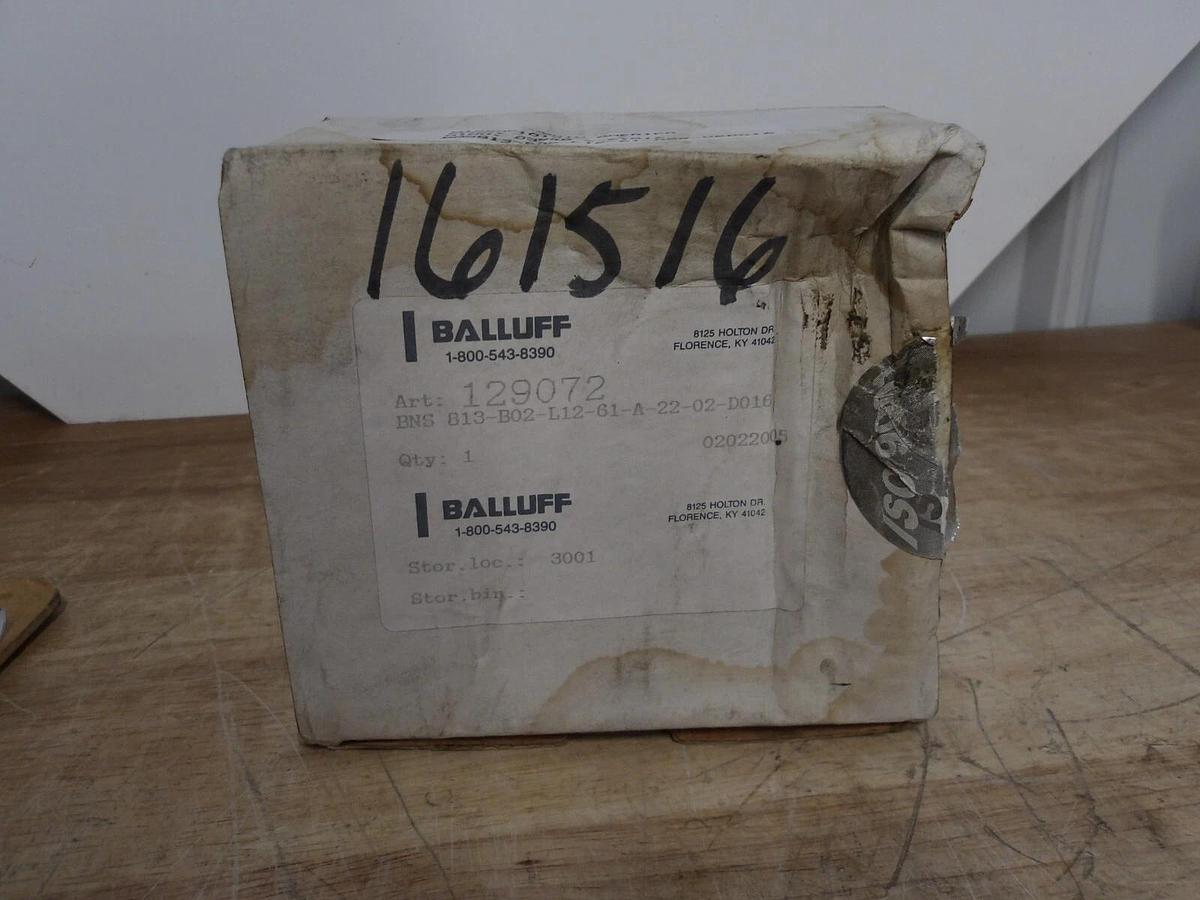 BALLUFF BNS-813-102-L12-61-A-22-02-D016 LIMIT SWITCH, #429300G NIB