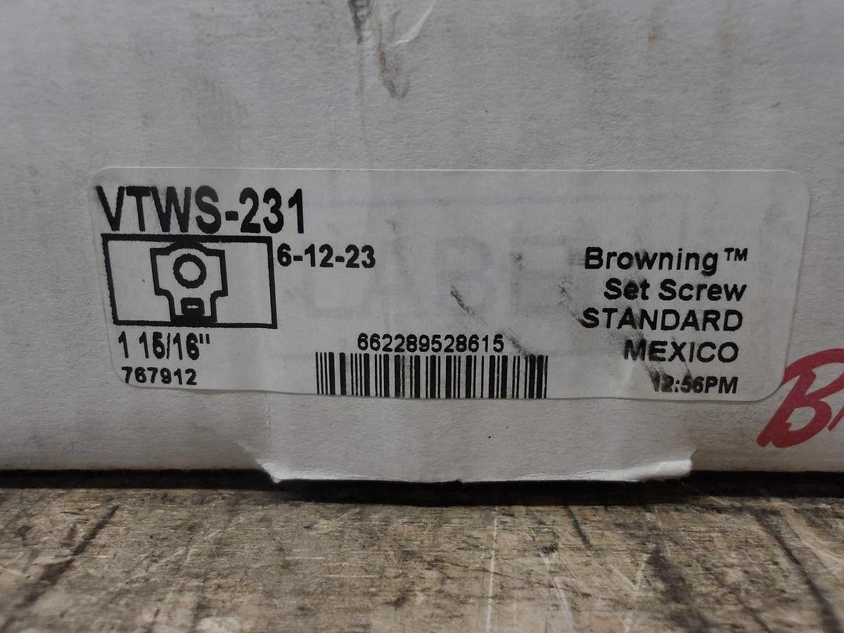 BROWNING VTWS-231 WIDE SLOT MOUNTED BEARING 1-15/16" BORE, #7301009G NIB